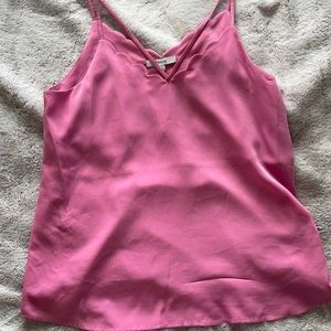 Pink thin strap blouse